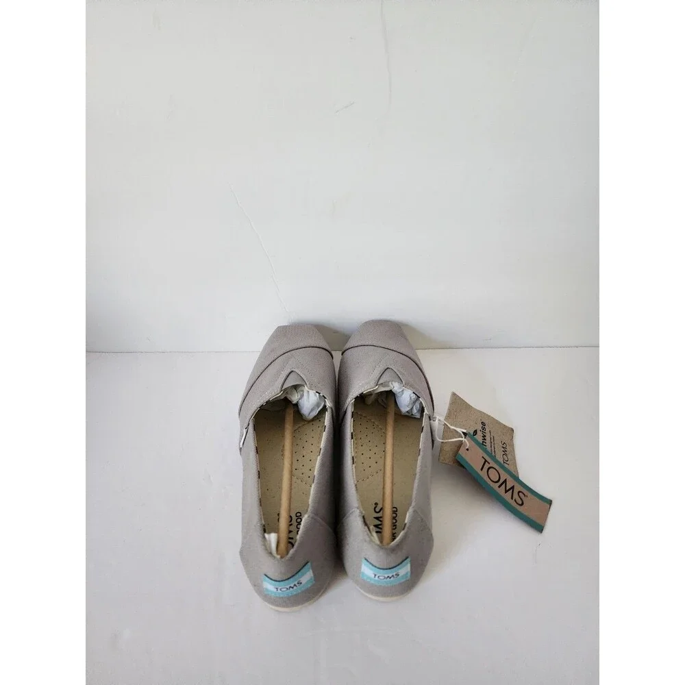 Nwt Toms Womens Alpargata Recycled Cotton Canvas Slip Ons Shoes Size 5